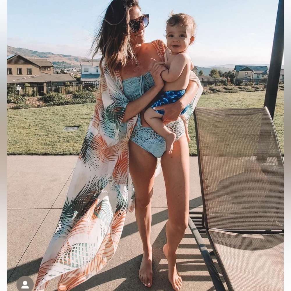 Palm Print Kimono